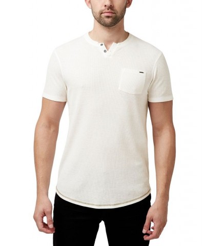 Men's Kadya Waffle Knit T-shirt White $19.67 T-Shirts