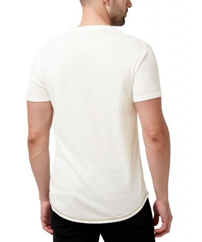 Men's Kadya Waffle Knit T-shirt White $19.67 T-Shirts