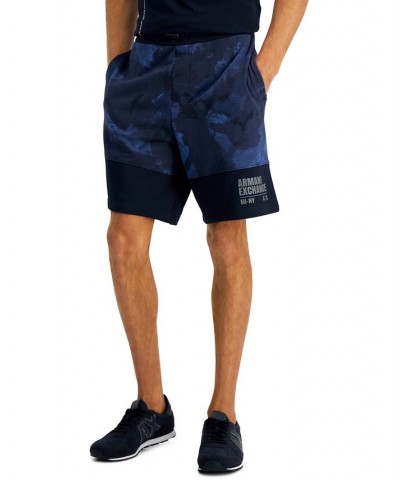 Men's Casual Drawstring Logo Shorts Blue $34.30 Shorts