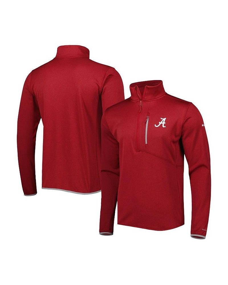 Men's Crimson Alabama Crimson Tide Park View Omni-Wick Half-Zip Top $43.99 Sweatshirt