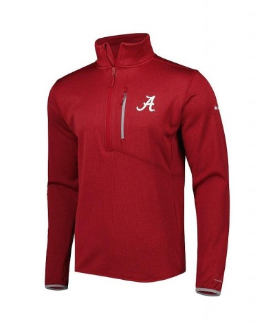 Men's Crimson Alabama Crimson Tide Park View Omni-Wick Half-Zip Top $43.99 Sweatshirt