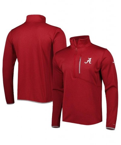 Men's Crimson Alabama Crimson Tide Park View Omni-Wick Half-Zip Top $43.99 Sweatshirt