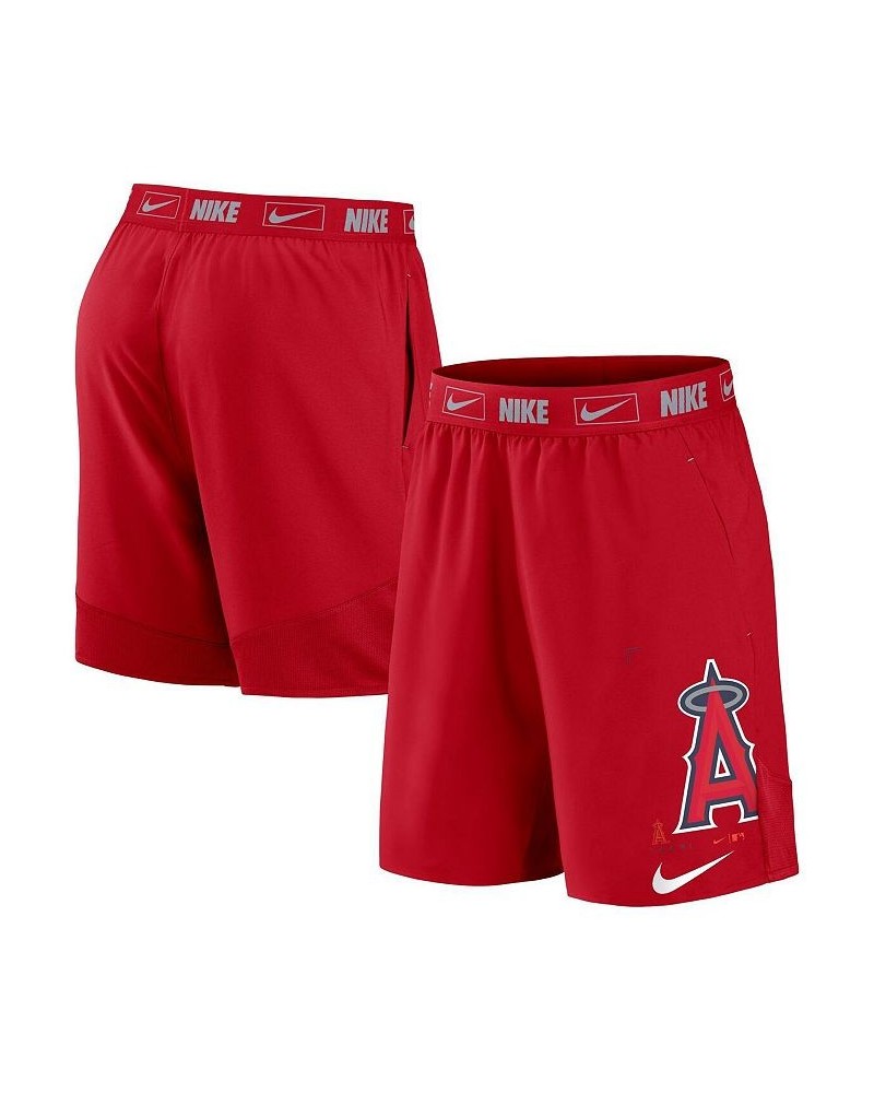 Men's Red Los Angeles Angels Bold Express Performance Shorts $31.89 Shorts