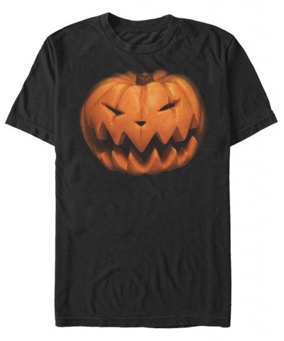 Men's Pumpkin King Short Sleeve Crew T-shirt Black $18.54 T-Shirts