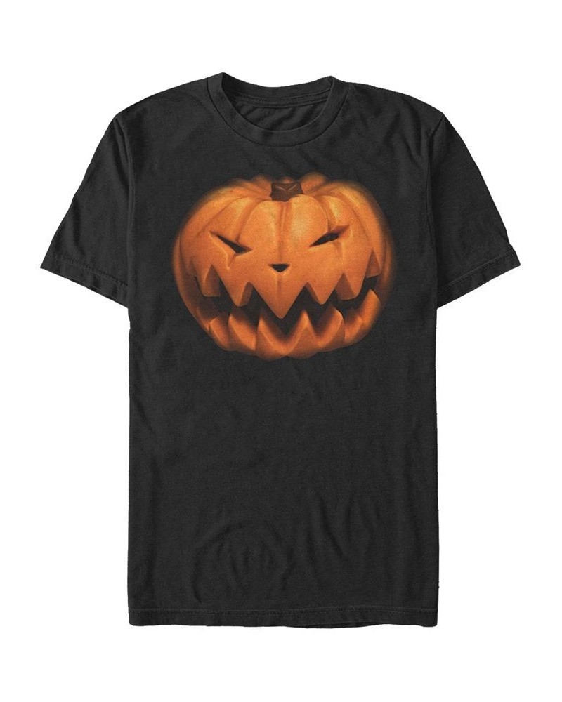 Men's Pumpkin King Short Sleeve Crew T-shirt Black $18.54 T-Shirts