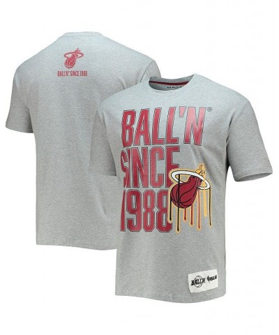 Men's Heathered Gray Miami Heat Since 1988 T-shirt $18.01 T-Shirts