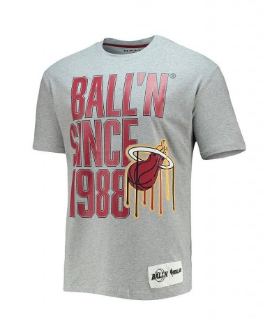 Men's Heathered Gray Miami Heat Since 1988 T-shirt $18.01 T-Shirts