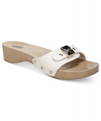 Women's Classic Slide Sandals White $33.00 Shoes