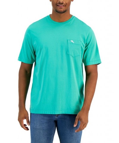 Men's Bali Sky Crewneck Pocket T-Shirt Green $29.19 T-Shirts