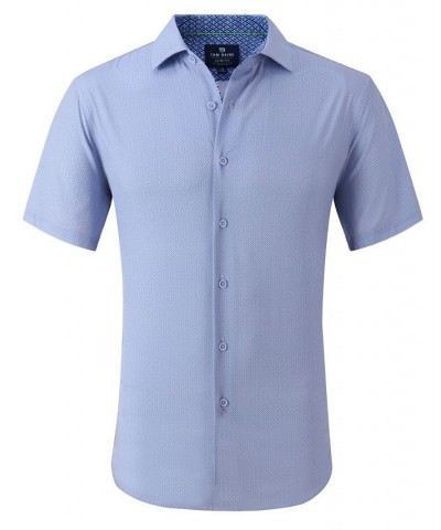 Men's Slim Fit Short Sleeve Performance Button Down Dress Shirt $21.99 Dress Shirts