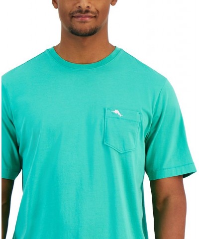 Men's Bali Sky Crewneck Pocket T-Shirt Green $29.19 T-Shirts