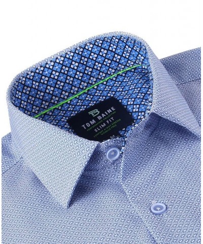 Men's Slim Fit Short Sleeve Performance Button Down Dress Shirt $21.99 Dress Shirts