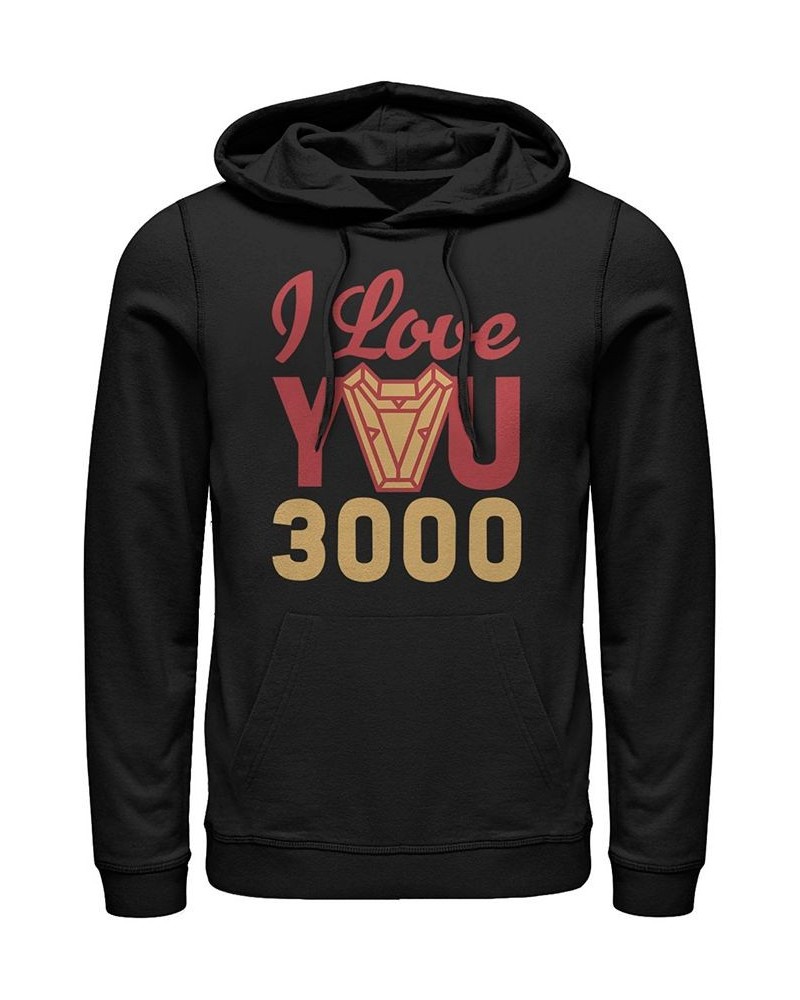 Marvel Men's Avengers Endgame I Love You 300 Arc Reactor, Pullover Hoodie Black $26.40 Sweatshirt