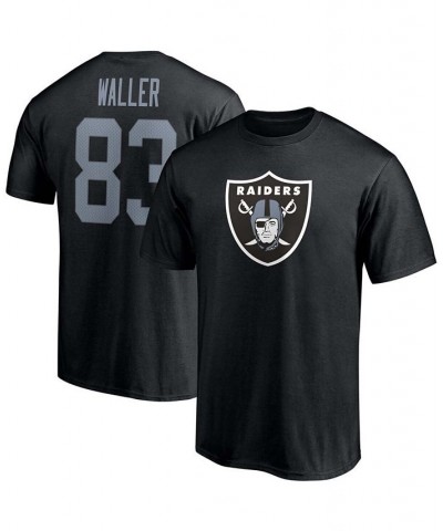 Men's Darren Waller Black Las Vegas Raiders Player Icon Name and Number T-shirt $20.51 T-Shirts