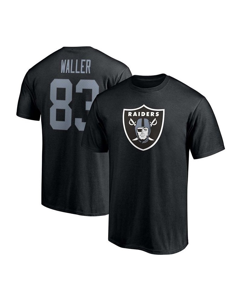 Men's Darren Waller Black Las Vegas Raiders Player Icon Name and Number T-shirt $20.51 T-Shirts