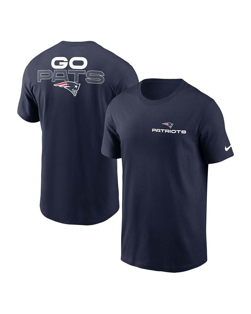 Men's Big and Tall Navy New England Patriots Local Phrase T-shirt $23.84 T-Shirts