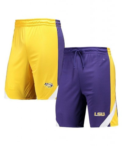 Men's Purple, Gold LSU Tigers Am I Wrong Reversible Shorts $20.70 Shorts