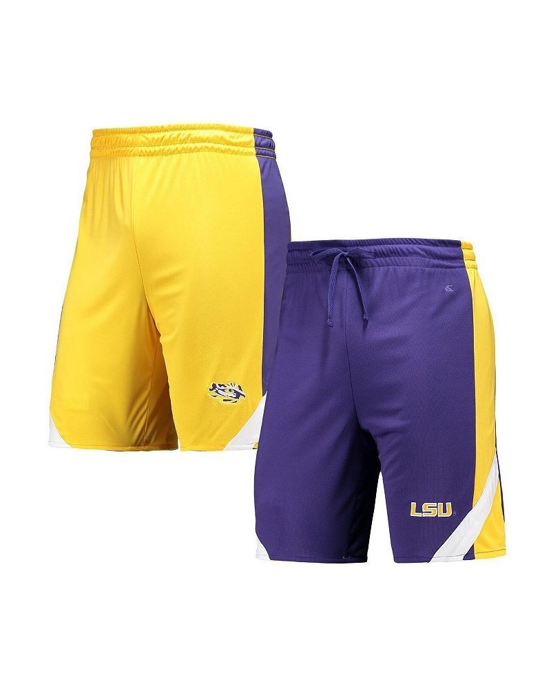 Men's Purple, Gold LSU Tigers Am I Wrong Reversible Shorts $20.70 Shorts