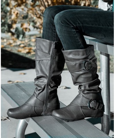 Women's Paris Boot Gray $33.00 Shoes