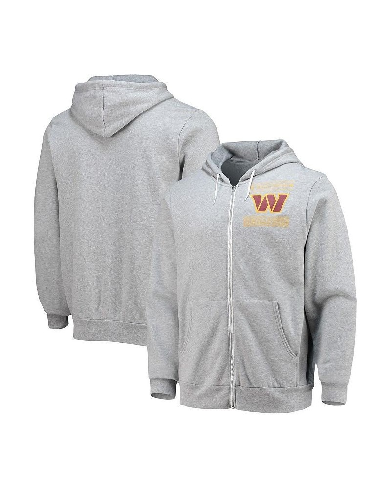 Men's NFL x Darius Rucker Collection by Heathered Gray Washington Commanders Sponge Fleece Full-Zip Hoodie $44.65 Sweatshirt