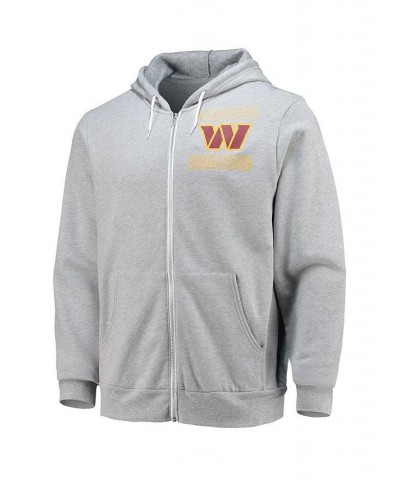 Men's NFL x Darius Rucker Collection by Heathered Gray Washington Commanders Sponge Fleece Full-Zip Hoodie $44.65 Sweatshirt