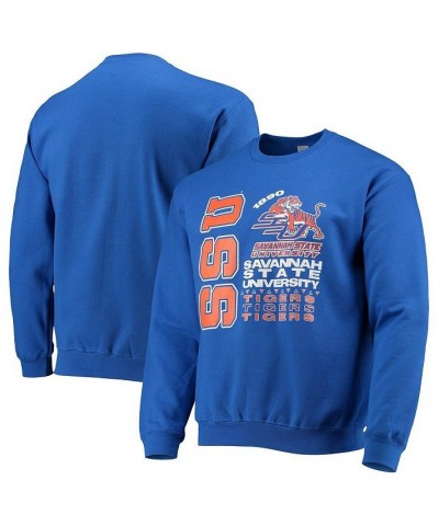 Men's Royal Savannah State Tigers Pullover Sweatshirt $20.00 Sweatshirt