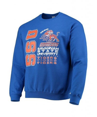 Men's Royal Savannah State Tigers Pullover Sweatshirt $20.00 Sweatshirt