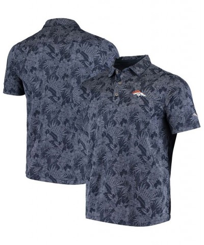 Men's Navy Denver Broncos Sport Palmetto Palms Polo $47.04 Polo Shirts