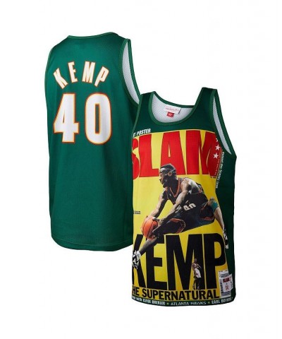 Men's Shawn Kemp Green Seattle SuperSonics Slam Player Tank Top $35.04 T-Shirts