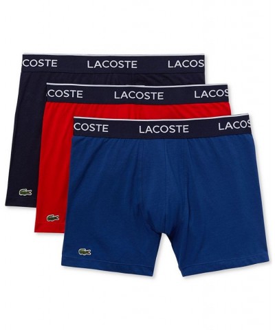 Men's Casual Stretch Boxer Brief Set, 3 Piece Navy Blue, Red-Methylene $30.98 Underwear