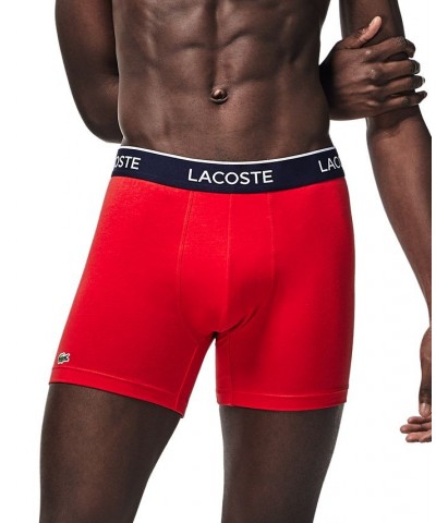 Men's Casual Stretch Boxer Brief Set, 3 Piece Navy Blue, Red-Methylene $30.98 Underwear