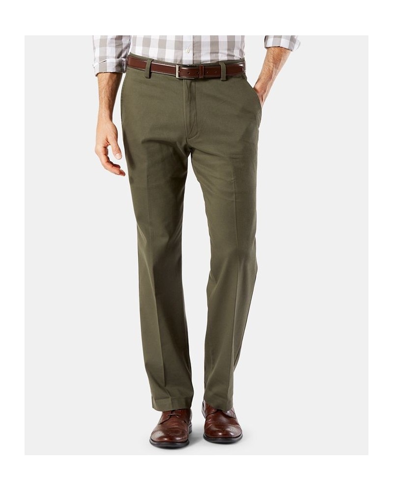 Men's Easy Straight Fit Khaki Stretch Pants Olive Grove $22.50 Pants