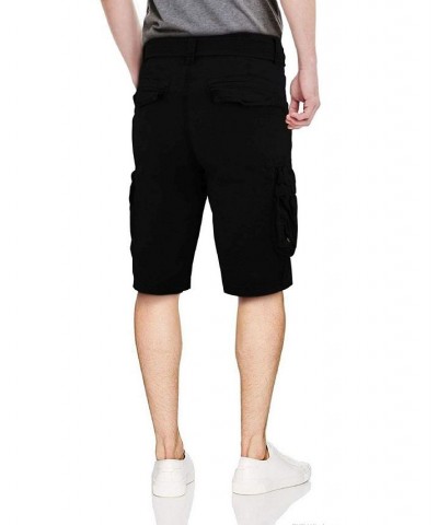 Men's Big and Tall Belted Double Pocket Cargo Shorts PD01 $27.90 Shorts