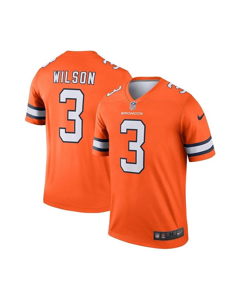 Men's Russell Wilson Orange Denver Broncos Alternate Legend Jersey $50.60 Jersey