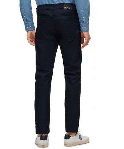 BOSS Men's Tapered-Fit Regular-Rise Stretch Canvas Jeans Blue $68.64 Jeans