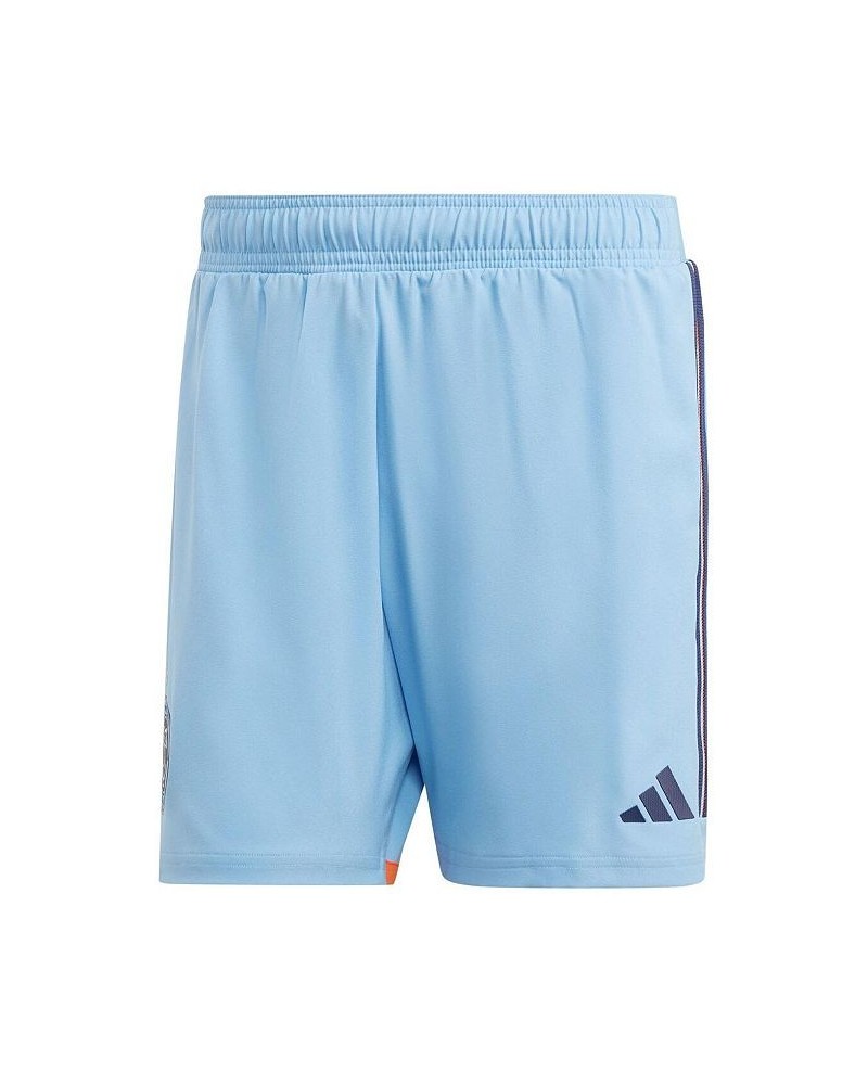 Men's Sky Blue New York City FC AEROREADY Authentic Shorts $31.50 Shorts