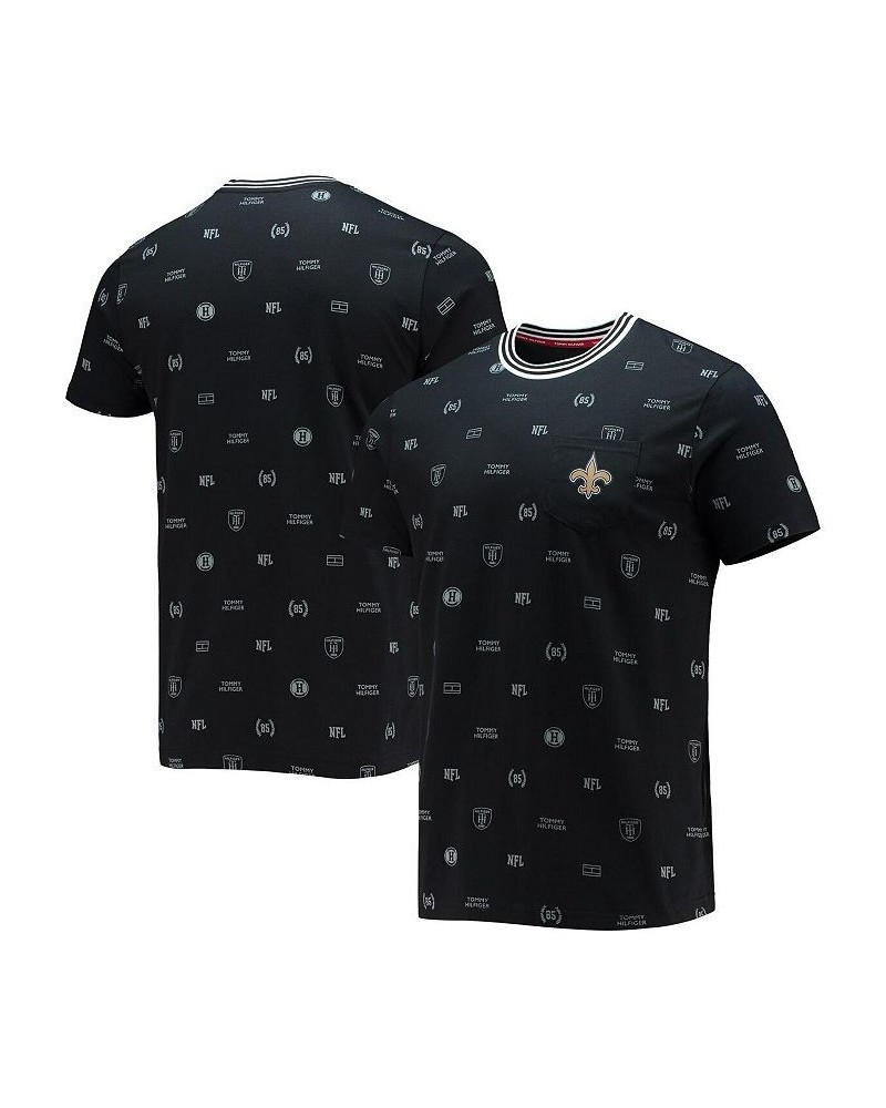 Men's Black New Orleans Saints Essential Pocket T-shirt $25.43 T-Shirts