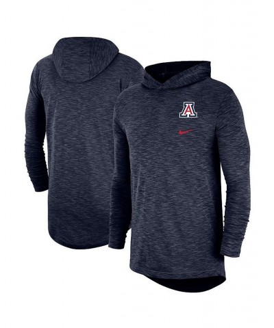 Men's Navy Arizona Wildcats Slub Performance Long Sleeve Hoodie T-shirt $28.00 T-Shirts