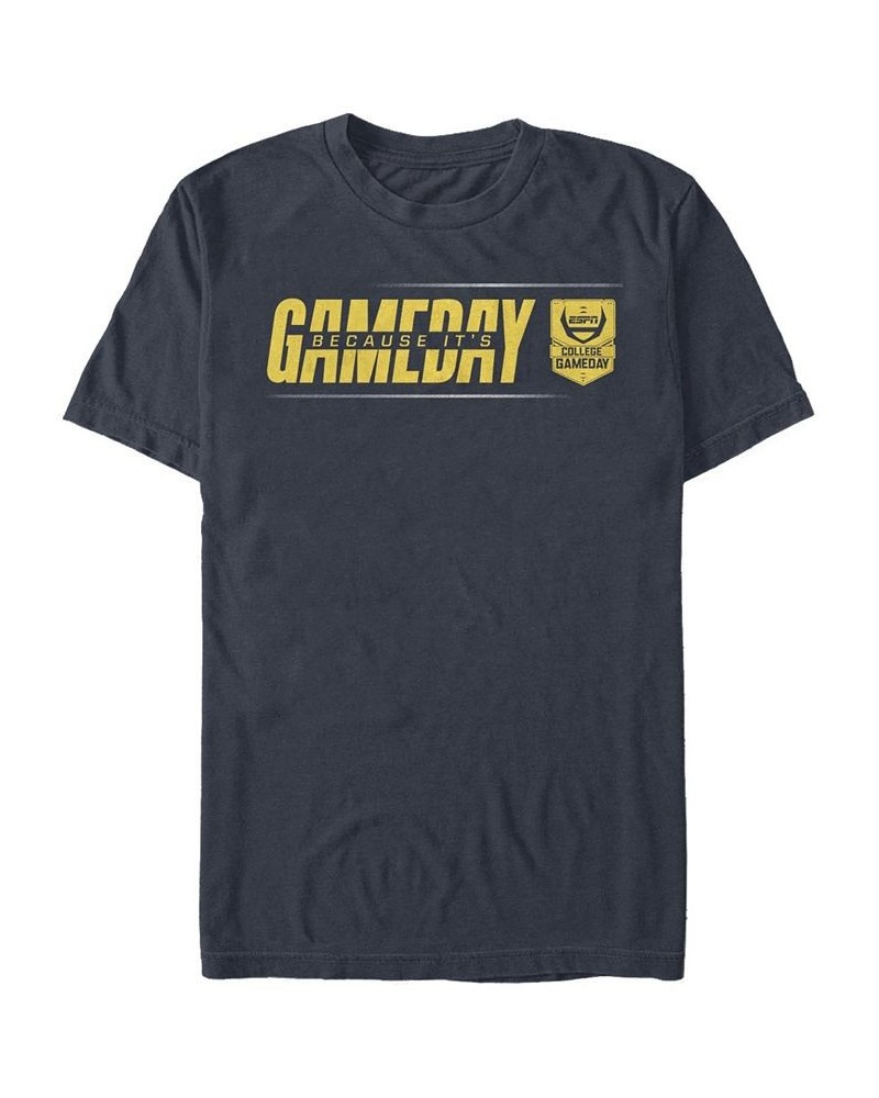 Men's Line Gameday Short Sleeve Crew T-shirt Blue $19.94 T-Shirts