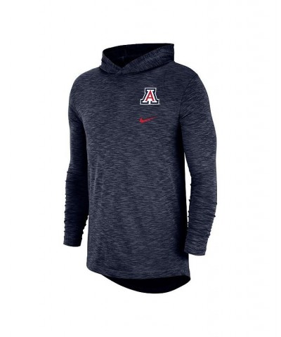 Men's Navy Arizona Wildcats Slub Performance Long Sleeve Hoodie T-shirt $28.00 T-Shirts