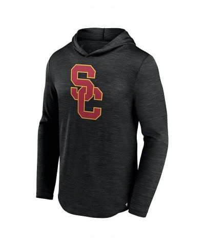 Men's Branded Heather Black USC Trojans Transitional Hoodie T-shirt $25.20 T-Shirts