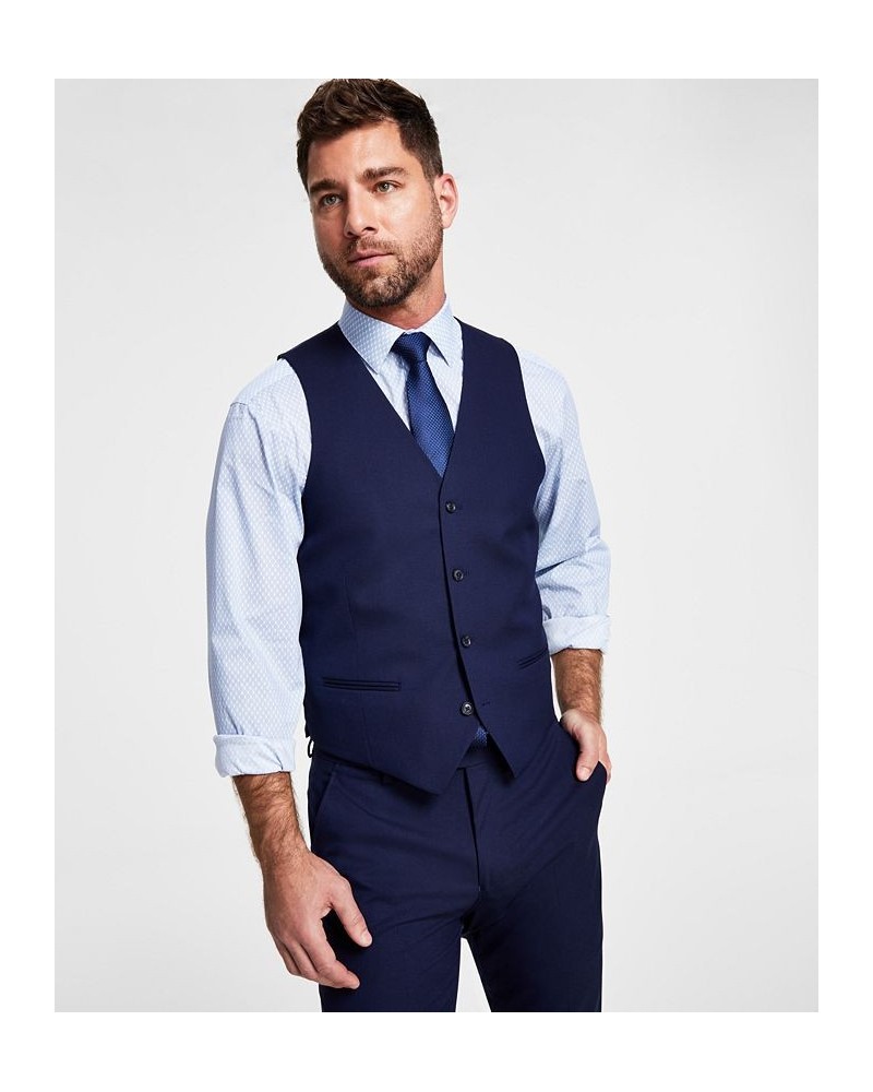 Men's Slim-Fit Stretch Solid Suit Separates Navy $46.00 Suits