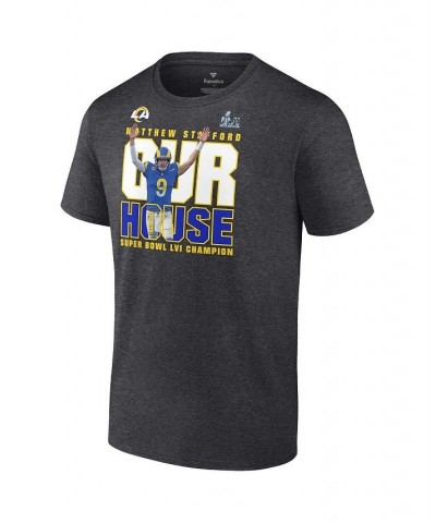 Men's Branded Matthew Stafford Charcoal Los Angeles Rams Super Bowl LVI Champions Hometown T-shirt $22.03 T-Shirts