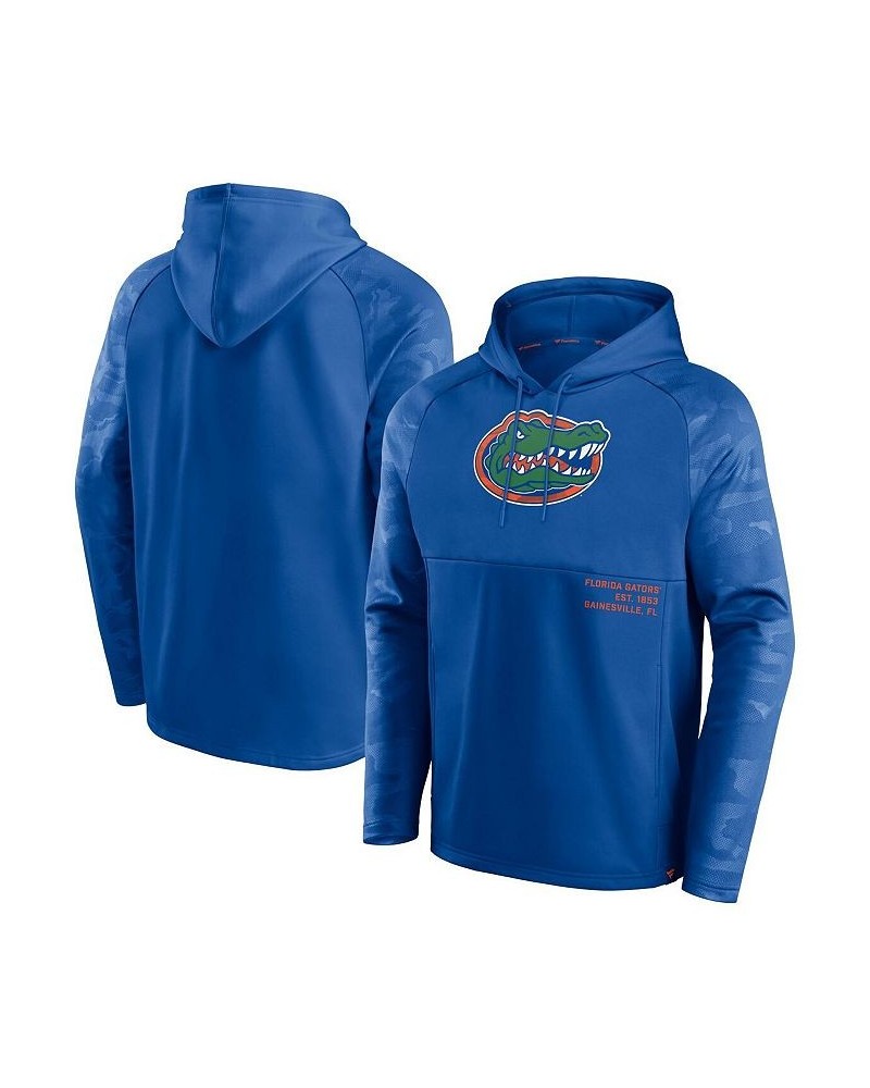 Men's Branded Royal Florida Gators Defender Raglan Pullover Hoodie $23.65 Sweatshirt