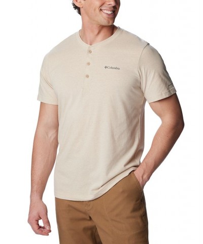 Men's Thistletown Hills Short Sleeve Henley Tan/Beige $21.99 Shirts