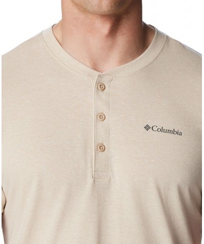 Men's Thistletown Hills Short Sleeve Henley Tan/Beige $21.99 Shirts