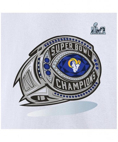 Men's Branded White Los Angeles Rams Super Bowl LVI Champions Big Tall Ring T-shirt $20.16 T-Shirts