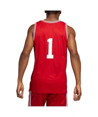 Men's 1 Red Louisville Cardinals Reverse Retro Jersey $33.88 Jersey