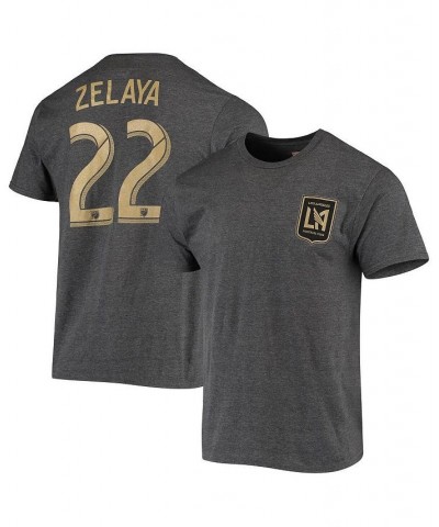 Men's Branded Rodolfo Zelaya Charcoal LAFC Authentic Stack T-shirt $20.79 T-Shirts