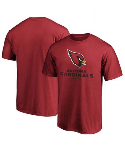 Men's Cardinal Arizona Cardinals Team Lockup Logo T-shirt $22.79 T-Shirts